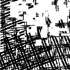 The distorted, dirty texture wears off towards the top.