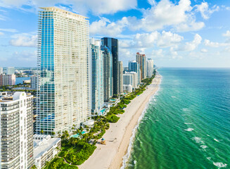 Aerial View, Sunny Isles Beach.North Miami..Miami,  Florida,USA