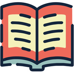 open book with pages