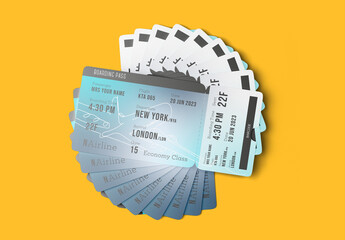 Set Tickets for Events Mockup