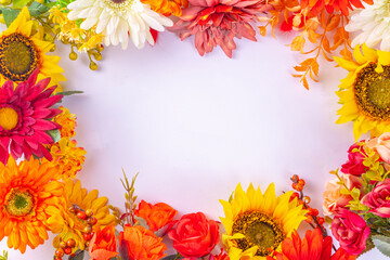 Autumn holidays greeting card background