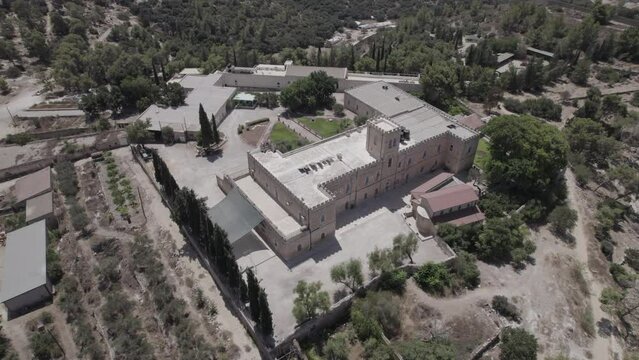 Bet Gemal Catholic Monastery near Beit Shemesh, Israel - it identified with the burial place of Rabbi Gamaliel, Gamaliel was the teacher of St. Paul (raw file)