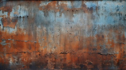 Fototapeta premium rust metal wall background rusty vintage textured surface