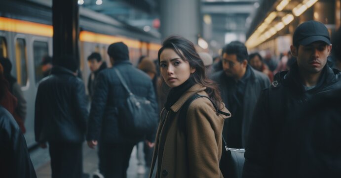 intricate scenes of daily hustle, people finding motivation in the mundane