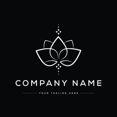 Creative Modern Yoga Logo. Black and White Logo. Usable for Business Logos. Flat Vector Logo Design Template Element