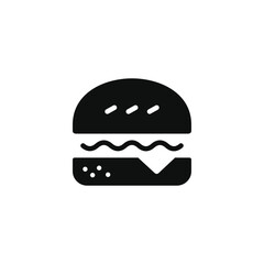 Burger icon isolated on white background