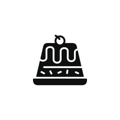 Cake icon isolated on white background