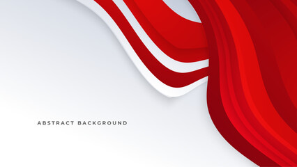 Modern abstract geometric red white background  Premium Vector