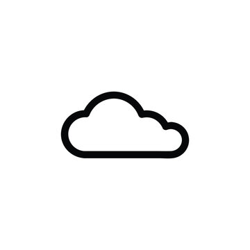 cloud on white background. cloud icon vector
