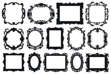 Ornate frame and border design elements Vector