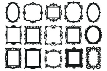 Ornate frame and border design elements Vector