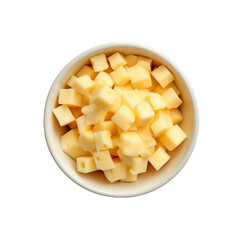 cheese on a plate isolated