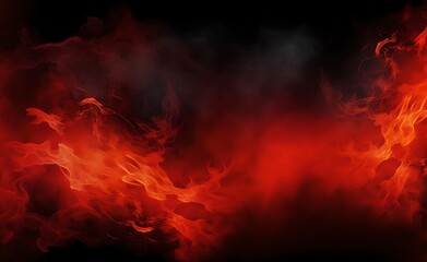 Fire abstract black and red background