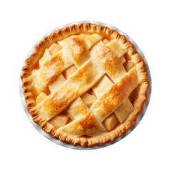homemade apple pie isolated