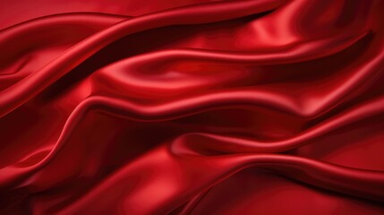 Fototapeta premium Red Satin Background