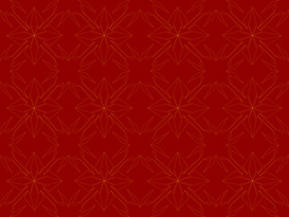 Fototapeta premium red seamless pattern with snowflakes