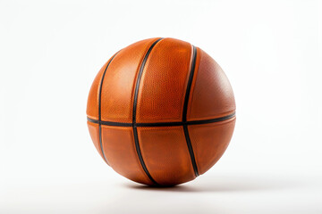 Fototapeta premium A basketball ball isolated on white background