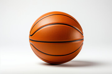 Fototapeta premium An orange basketball ball isolated on white background