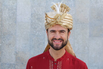 Extravagant Indian man with upper class vibes 