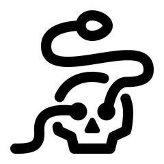 Skull Snake Icon
