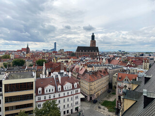 Fototapeta na wymiar panoramic view of Wroclaw