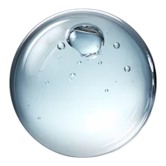 Fotobehang Glycerin gel drop isolated transparent, Generative AI © aiartist