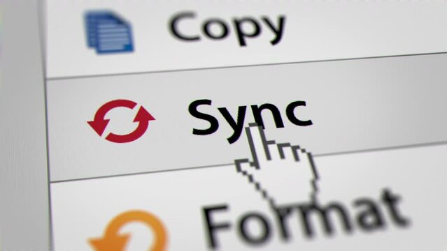 Animated Mouse Cursor Clicking Sync UI on Website
