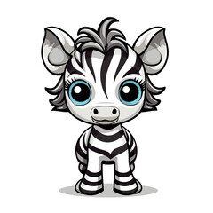 Zebra , PNG, Illustration Design, Cartoon For Tshirt 