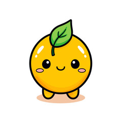 Obraz premium Yuzu , PNG, Illustration Design, Cartoon For Tshirt 