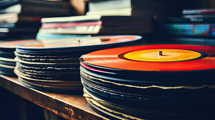 vinyl records - obrazy, fototapety, plakaty