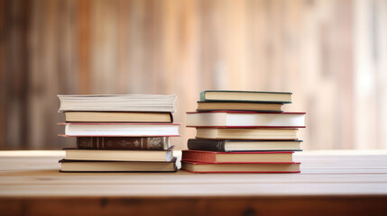 stack of old books banner with copy space