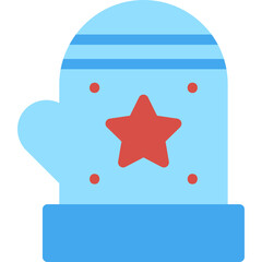 Gloves icon on transparent background