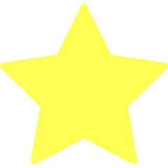 Star icon on transparent background
