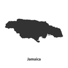 Obraz premium High quality Silhouette Map Isolated on White Background