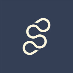 letter S line logo