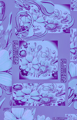 background with a rose