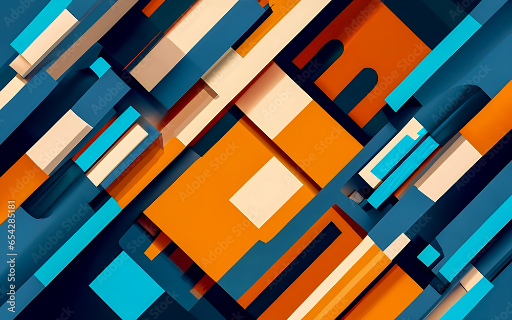 Fototapete 3d abstract abstract pattern backdrop in multi colored wave of colorful shade of cool lighting dark 