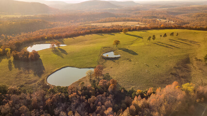Mountain View Fall Aerial