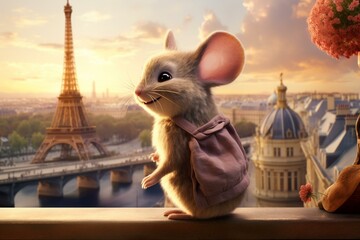 A heartwarming story about mice living in Paris, France. A tale of family, friendship, and a magical adventure. Generative AI