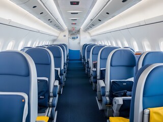 interior of a passenger plane