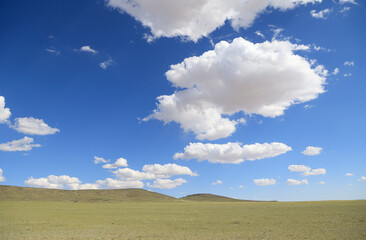 The fascinating steppe of Mongolia with its skies