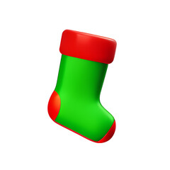 christmas sock isolated