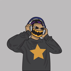 Cartoon Y2k Design Vector Mascot