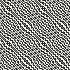 Monochrome Moiré Effect Textured Zigzag Pattern