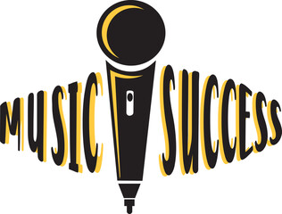 quote music success design lettering typographic