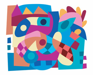 colorful abstract art for decoration