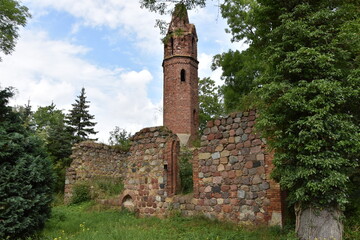 Karwowo ruiny kościoła powiat policki