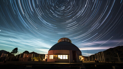 Fototapeta na wymiar Astronomical Telescopes and Observatories