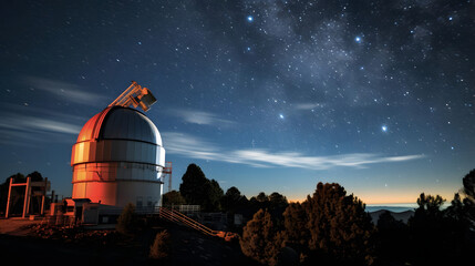 Astronomical Telescopes and Observatories - obrazy, fototapety, plakaty