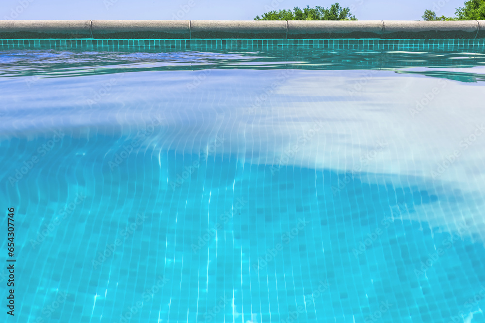 Poster Piscine bleue 